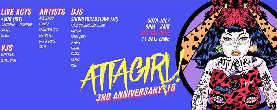 ATTAGIRL! 3rd Anniversary 2016